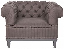 кресло club chair серое в Бийске