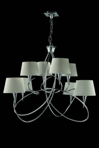 подвесная люстра mantra mara chrome - white 1654 в Бийске