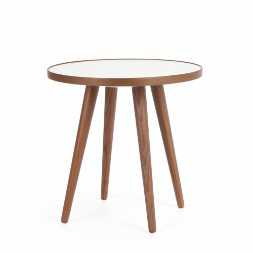 стол кофейный sputnik white and brown коичневый в Бийске