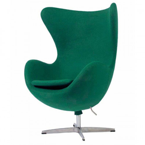 кресло egg chair темно-зеленое в Бийске