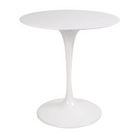 стол eero saarinen style tulip table top mdf d70 глянцевый белый в Бийске