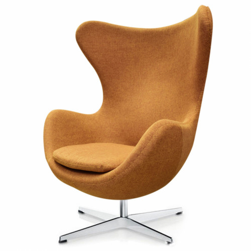 кресло egg chair темно-коричневое в Бийске