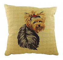 подушка с фото йоркширского терьера yorkie sitting в Бийске