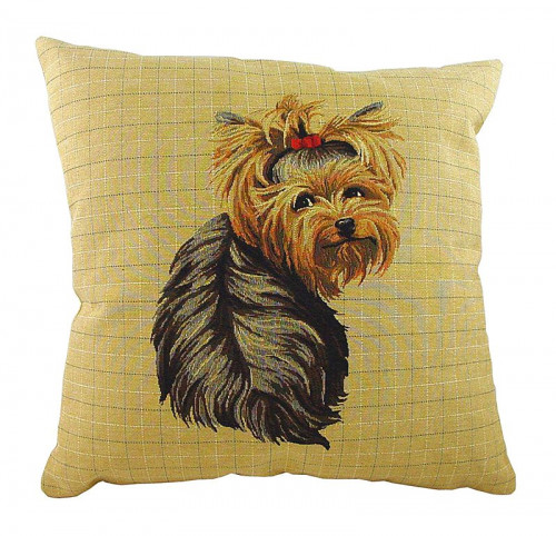 подушка с фото йоркширского терьера yorkie sitting в Бийске