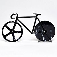 нож для пиццы из нержавеющей стали the fixie, черный мрамор в Бийске