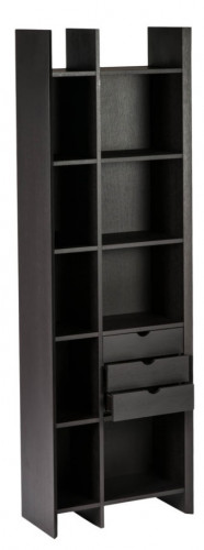 шкаф книжный mdhrrlb070rv коричневый в Бийске