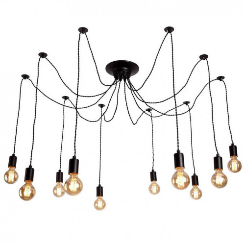 подвесная люстра arte lamp 76 a9184sp-10bk в Бийске
