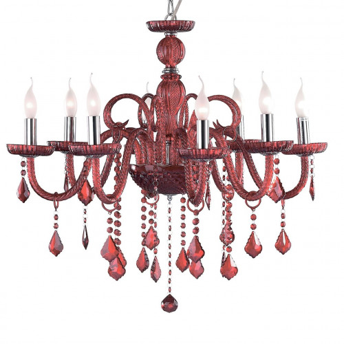 подвесная люстра ideal lux giudecca sp8 rosso в Бийске