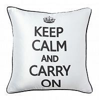 подушка с надписью keep calm and carry on в Бийске