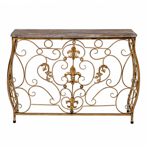 консоль «королевская лилия» бронзовый антик в Бийске