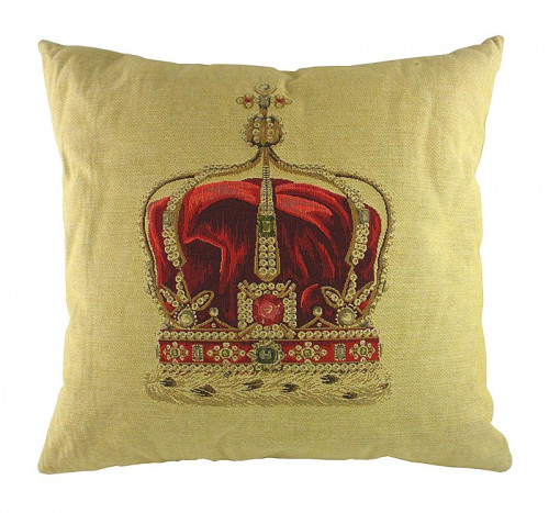 подушка с картинкой короны queen crown cream в Бийске
