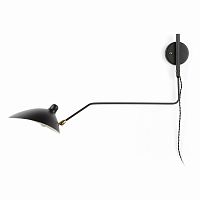 настенный светильник sconce mouille 1 лампа 1 черный в Бийске