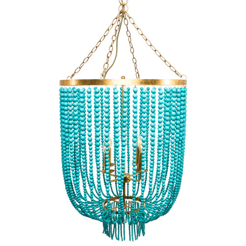 люстра «туркуаз» 3000 бусин на нитях в Бийске