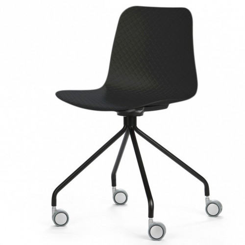 стул glide на колесиках черный в Бийске
