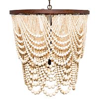 люстра «вандербилт» бусины из древесины нанизанные на нити в Бийске