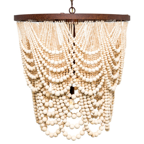 люстра «вандербилт» бусины из древесины нанизанные на нити в Бийске