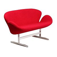 диван swan sofa прямой красный в Бийске