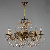 подвесная люстра ambiente granada 2118/8 pb tear drop бронза в Бийске