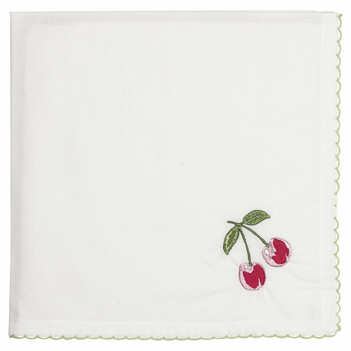 салфетка cherry red w/embroidery в Бийске