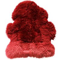 меховой коврик из овчины вишня 95х55 см в Бийске