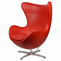 кресло arne jacobsen style egg chair красное в Бийске