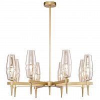 подвесная люстра maytoni lita h002pl-08g янтарная в Бийске