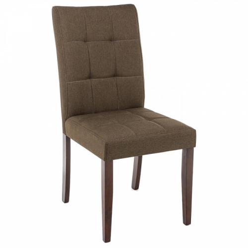 стул деревянный madina dark walnut / fabric brown в Бийске