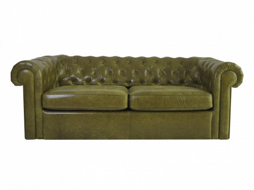 диван chesterfield прямой оливковый в Бийске