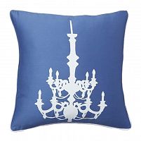 подушка с рисунком канделябра chandelier diamond-blue в Бийске