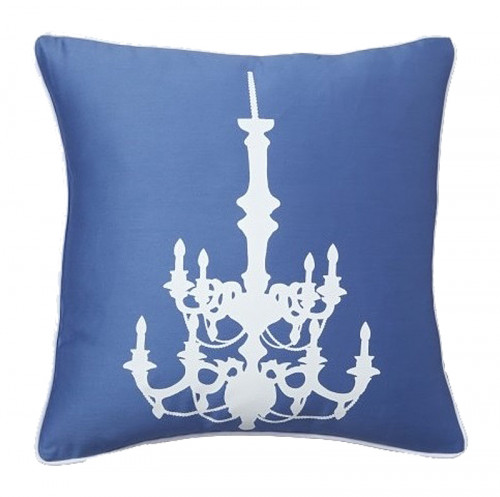 подушка с рисунком канделябра chandelier diamond-blue в Бийске