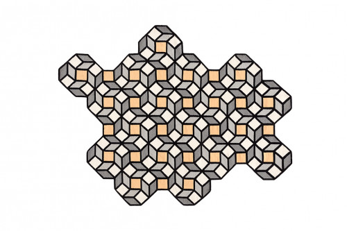 ковер parquet rhomb yellow 314x195 от gan в Бийске