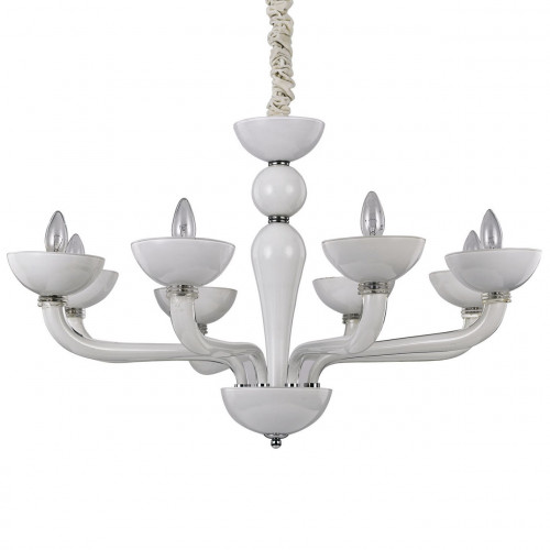 подвесная люстра ideal lux casanova sp8 bianco в Бийске