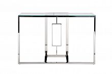 консоль серебряная с прозрачным стеклом 120x40x78 см в Бийске