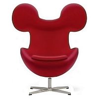 кресло egg mickey красное в Бийске