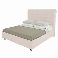 кровать подростковая с мягкой спинкой 140х200 светло-бежевая sweet dreams в Бийске