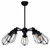 подвесная люстра spot light lorenzo 9980504 черная в Бийске