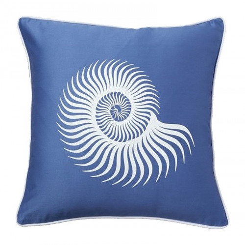 подушка с морской раковиной sea shell diamond-blue в Бийске
