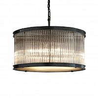 люстра essex crystal 68 черное основание, прозрачное стекло черное основание, прозрачное стекло в Бийске