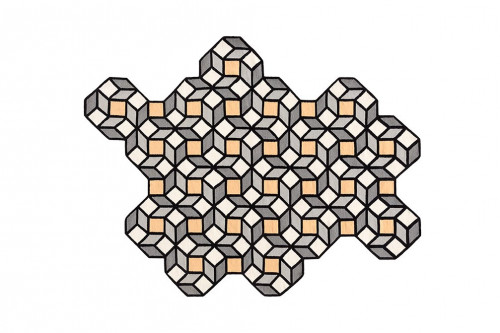ковер parquet rhomb yellow 254x195 от gan в Бийске