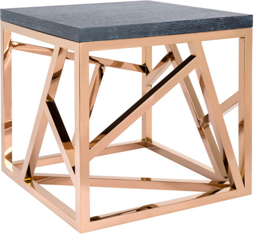 стол журнальный geometric графит, золото коричневый в Бийске