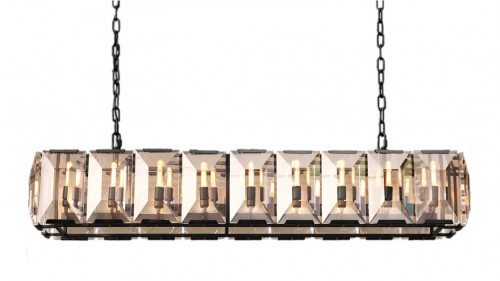 люстра harlow l130 черное основание, прозрачное стекло в Бийске