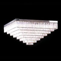 потолочная люстра newport 31133/pl nickel матовый никель, белая в Бийске
