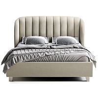 кровать двуспальная 180х200 серая tulip в Бийске