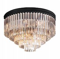 люстра odeon ceiling 80 черное основание, прозрачное стекло в Бийске