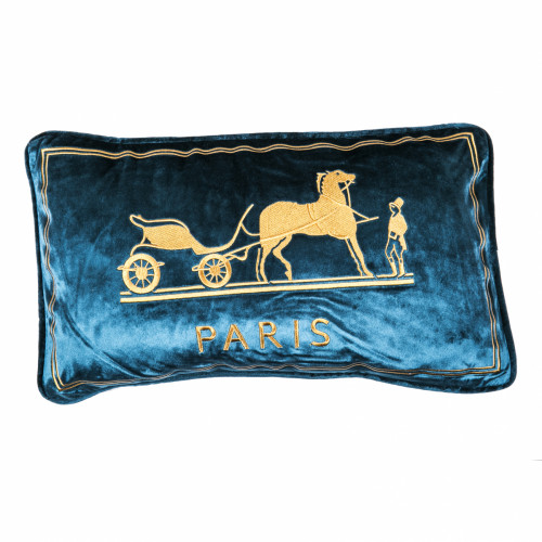 декоративная подушка old paris синий в Бийске
