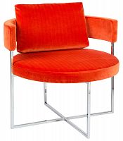 кресло sirio velvet orange оранжевое в Бийске
