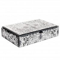 шкатулка для украшений кобра серая 23x15x5 см в Бийске