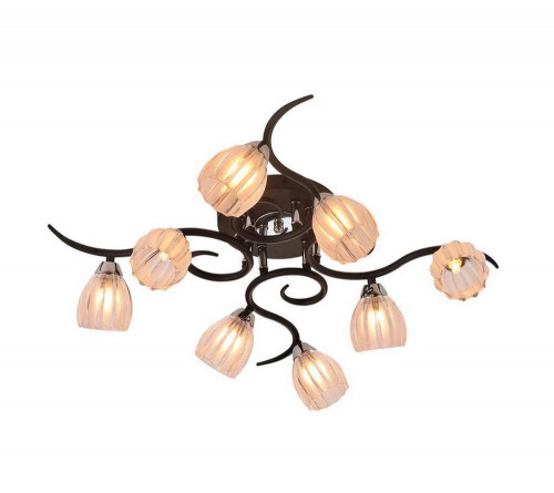 потолочная люстра idlamp raymond 213/8pf-blackchrome в Бийске