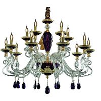 подвесная люстра divinare simona 5125/12 lm-15 фиолетовая в Бийске