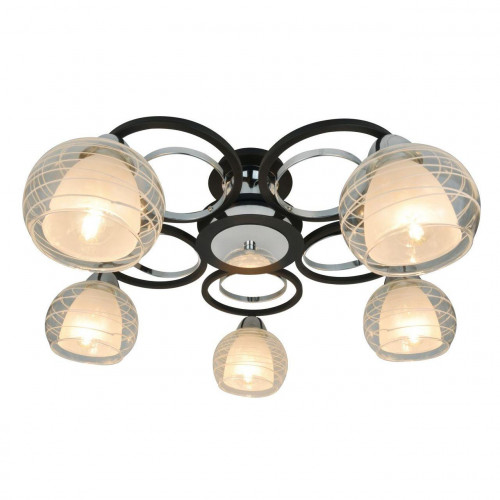 потолочная люстра arte lamp ginevra a1604pl-5bk в Бийске